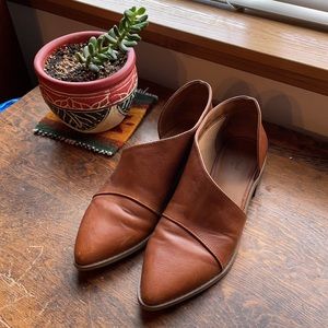 Brown cut out flats